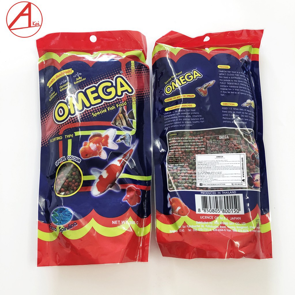 Thức Ăn Cho Cá Cảnh - Cám Thái Omega 100g