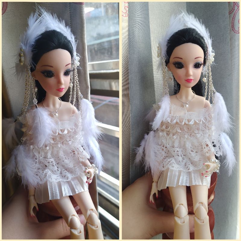 Set trang phục thiên thần cho búp bê 30cm