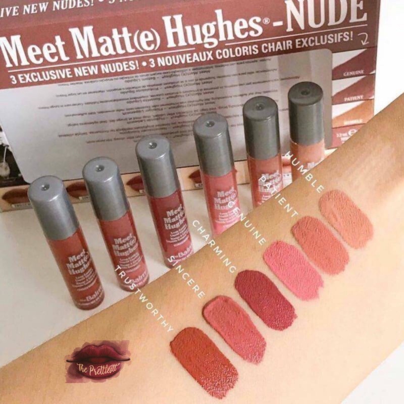 Set son 6 thỏi The Balm Meet Matte Hughes Mini Set - Nude +2% phí bán hàng