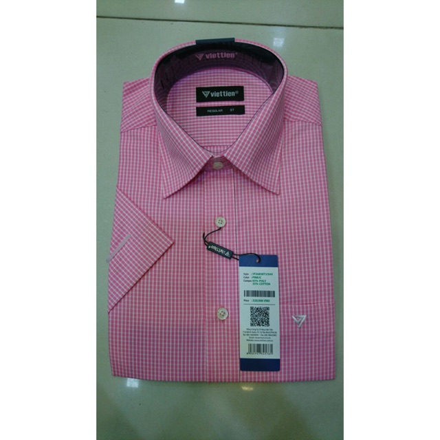 Áo sơ mi ngắn tay hiệu Việt Tiến (giá mác 320k) | BigBuy360 - bigbuy360.vn
