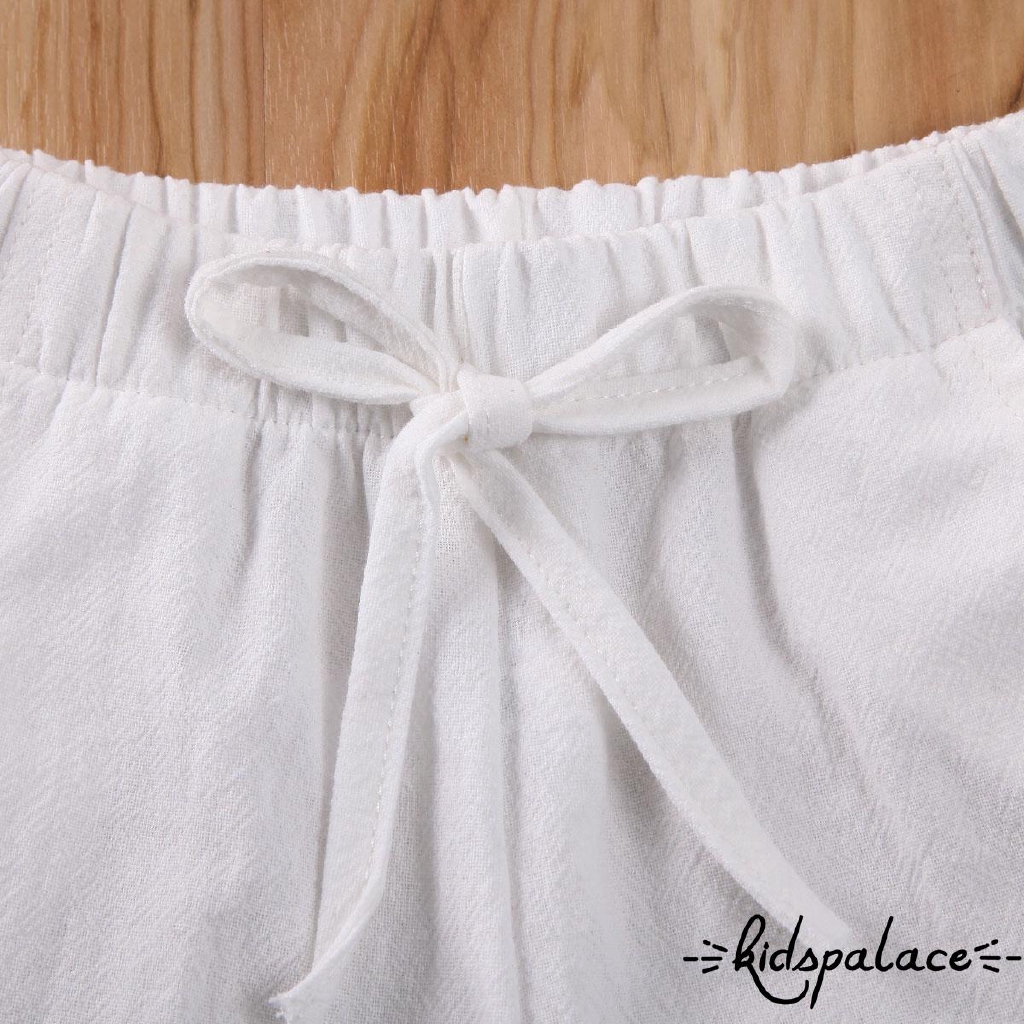 ➤♕❀❤Fashion Toddler Girls Off Shoulder Chiffon Sling Top Long Pants Set Outfits