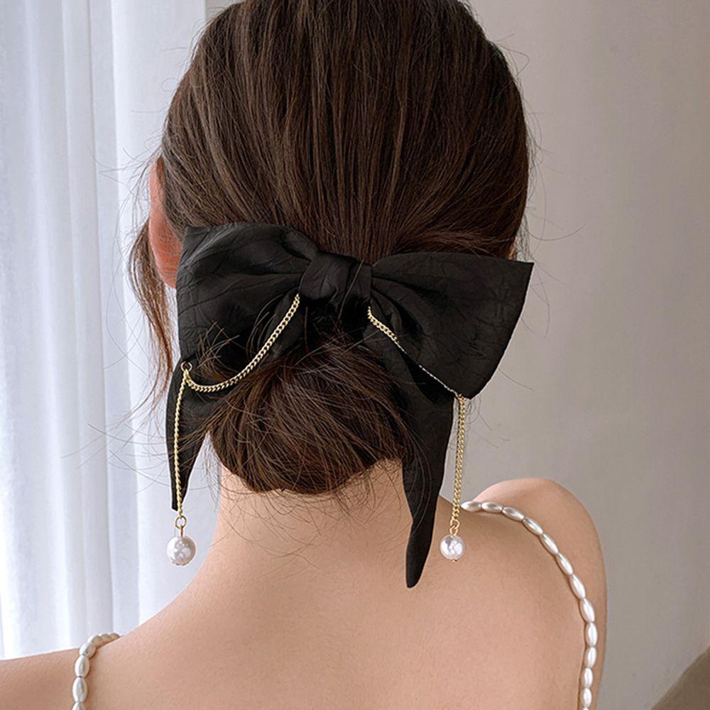 Kẹp Tóc Dạng Chuỗi Hình Nơ Xinh Xắn WMES15H Cho Nữ