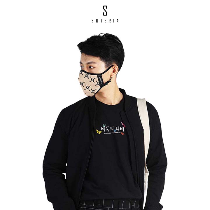 Khẩu trang tiêu chuẩn Quốc Tế SOTERIA Signature ST138 - Bộ lọc N95 BFE PFE 99 lọc đến 99% bụi mịn 0.1 micro- Size S,M,L