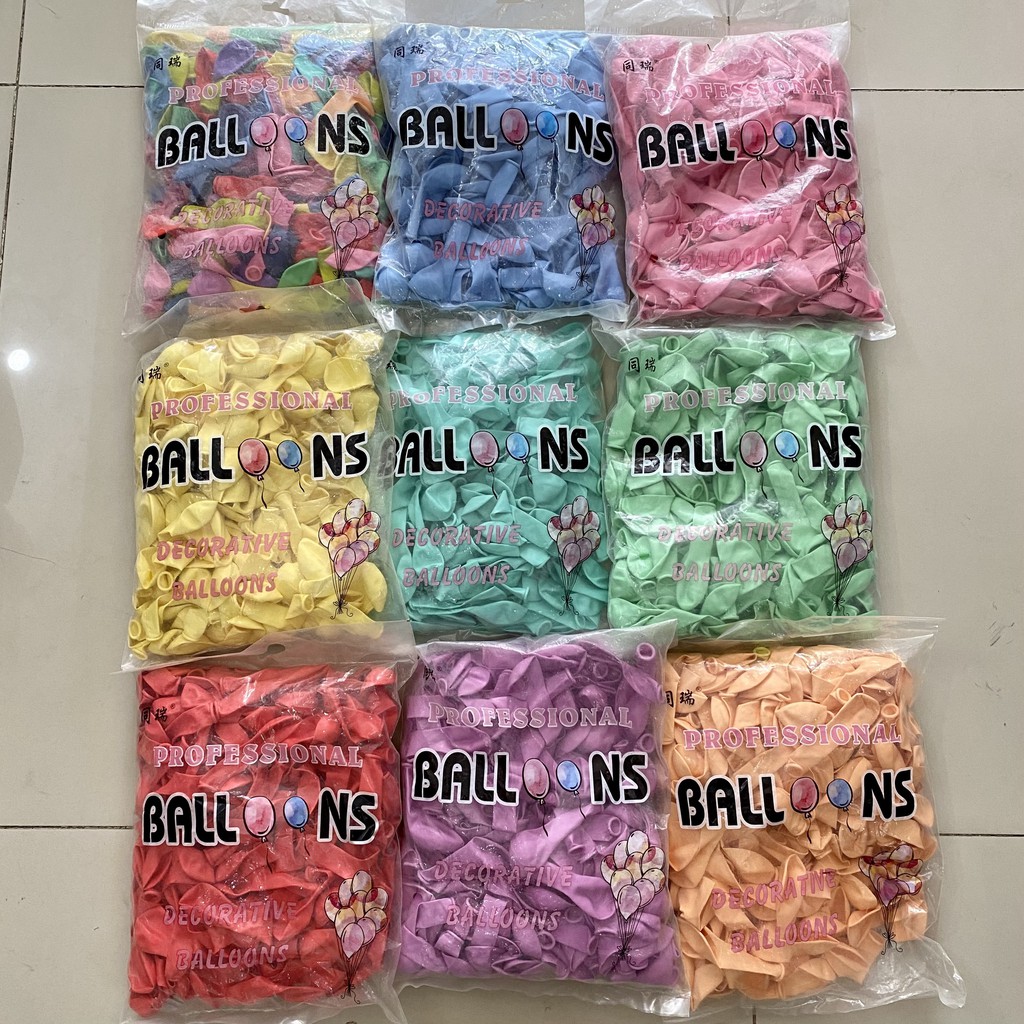 (20 Quả) Bong Bóng Pastel Size 6inch, Phụ Kiện Trang Trí Sinh Nhật ABSHOP COM VN