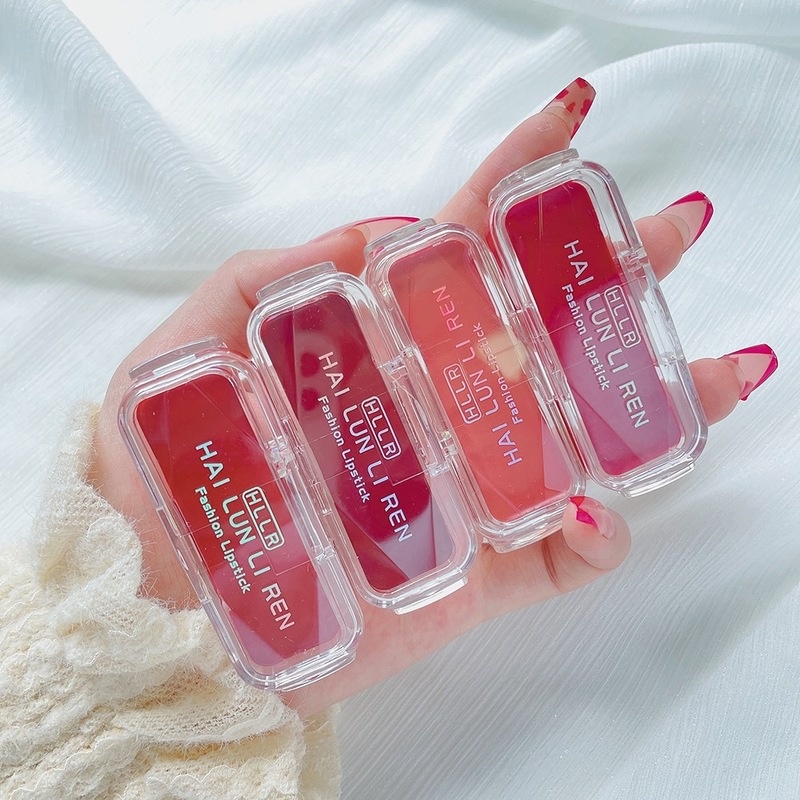 Son Môi 4 Màu Tùy Chọn Chống Nước Lâu Trôi Suốt 24H