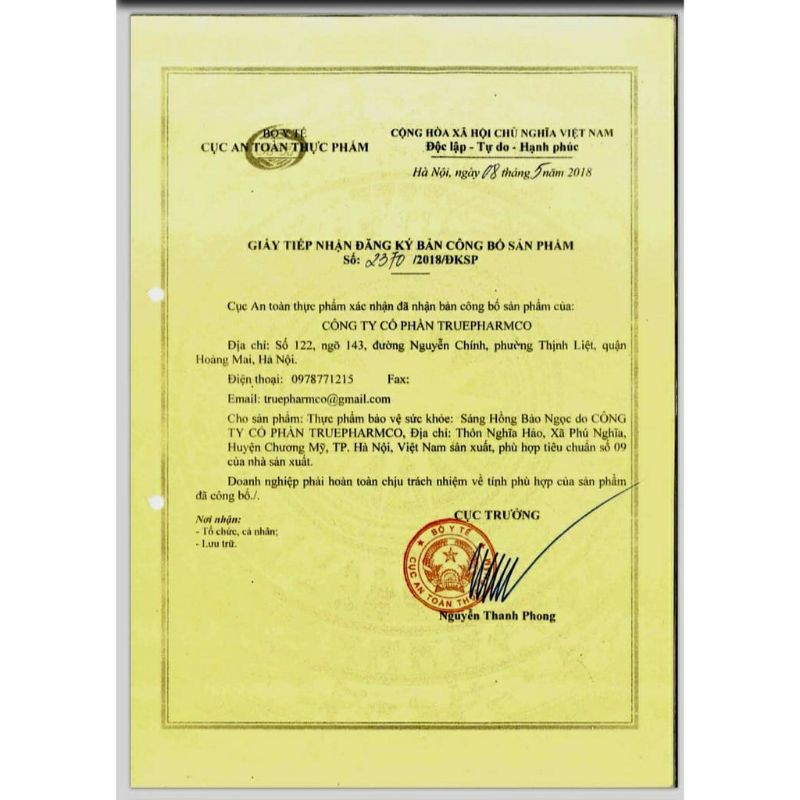 Kem dưỡng trắng da, mờ nám SÁNG HỒNG BẢO NGỌC