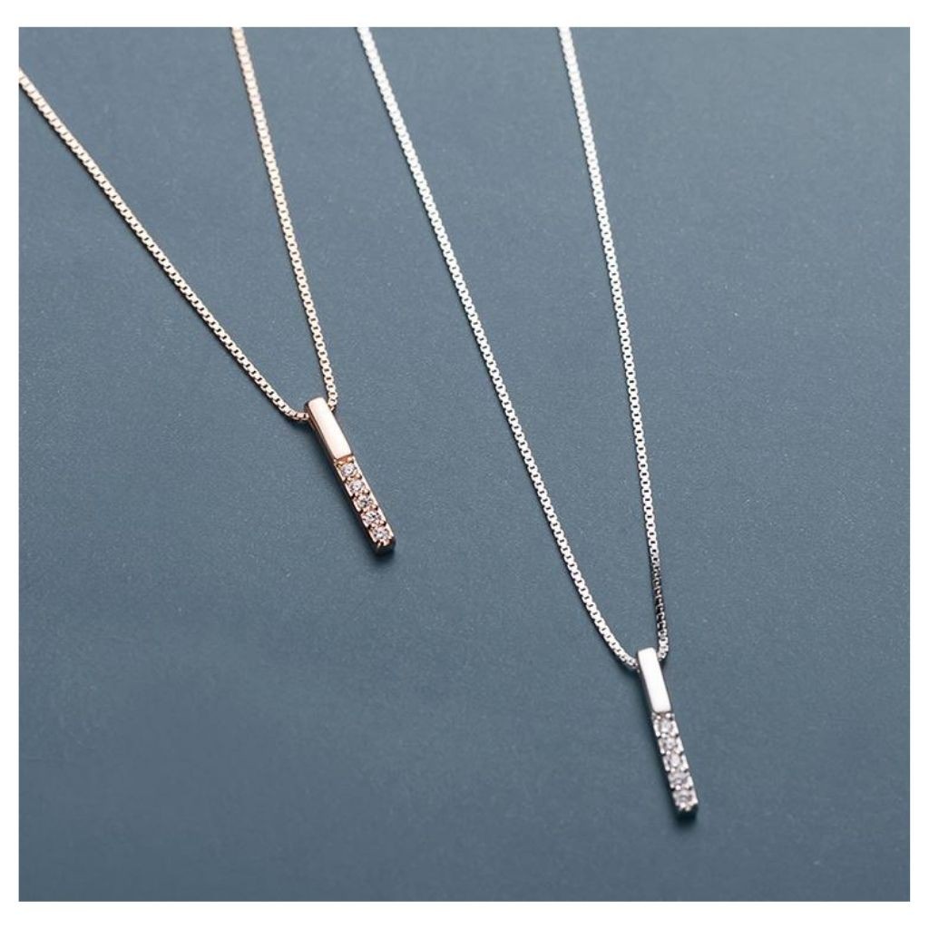 DÂY CHUYỀN BẠC NỮ DÂY CHUYỀN THANH KIỂU DÁNG TRẺ TRUNG TẶNG VÒNG CHỈ ĐỎ MAY MẮN | BigBuy360 - bigbuy360.vn