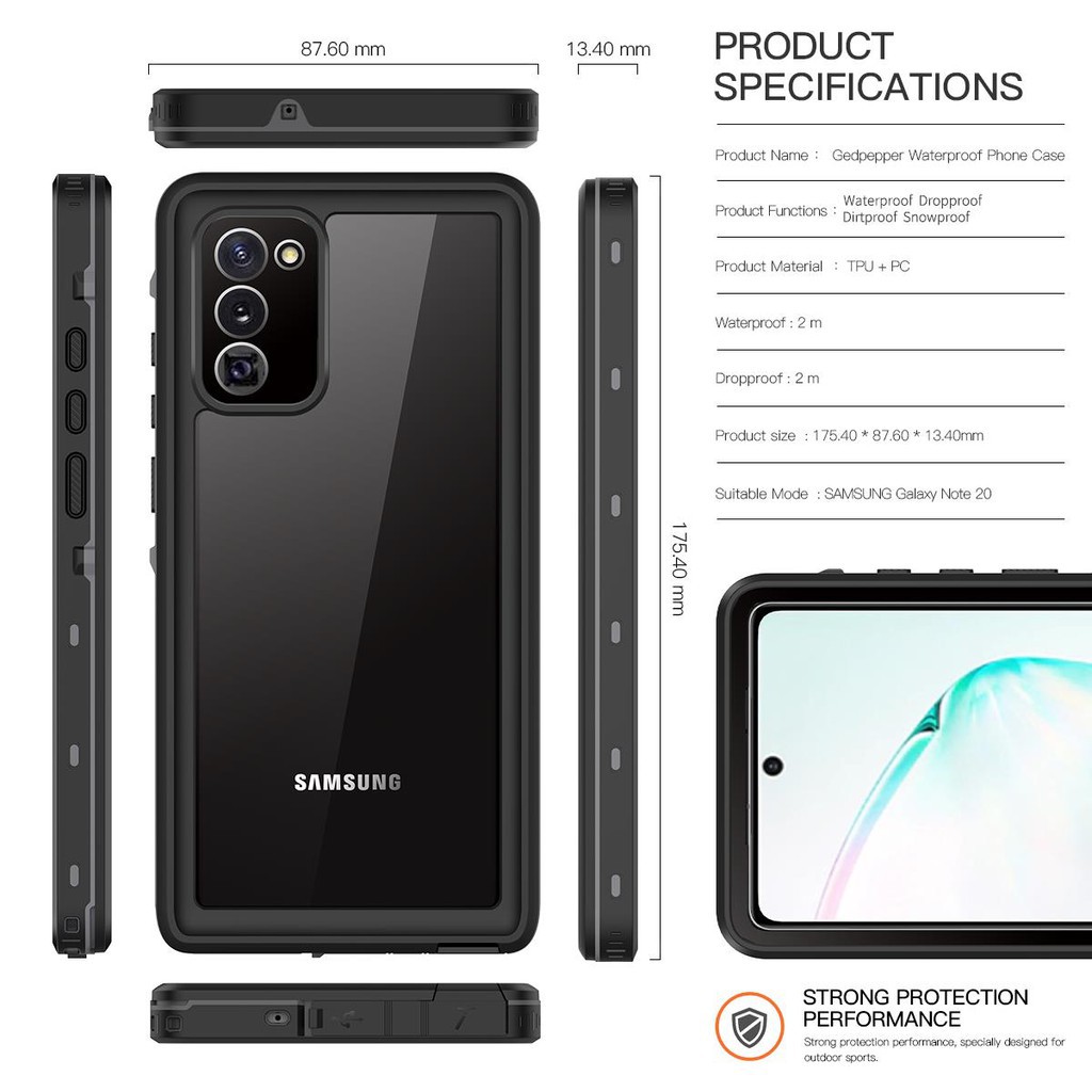 Ốp Lưng Chống Nước Và Chống Sốc Cho Samsung Note 20 / Note 68 / Note 20 | BigBuy360 - bigbuy360.vn