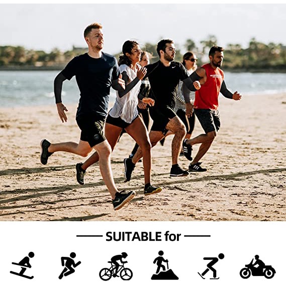 [Fulfilled by Shopee] Găng cánh tay ROCKBROS chống nắng / tia uv bằng lụa lạnh thời trang tiện dụng cao cấp cho nam và nữ