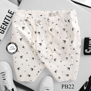 Quần short nam kaki lưng thun cao cấp - Vải kaki dày dặn co dãn, kiểu dáng trẻ trung năng động - PB22