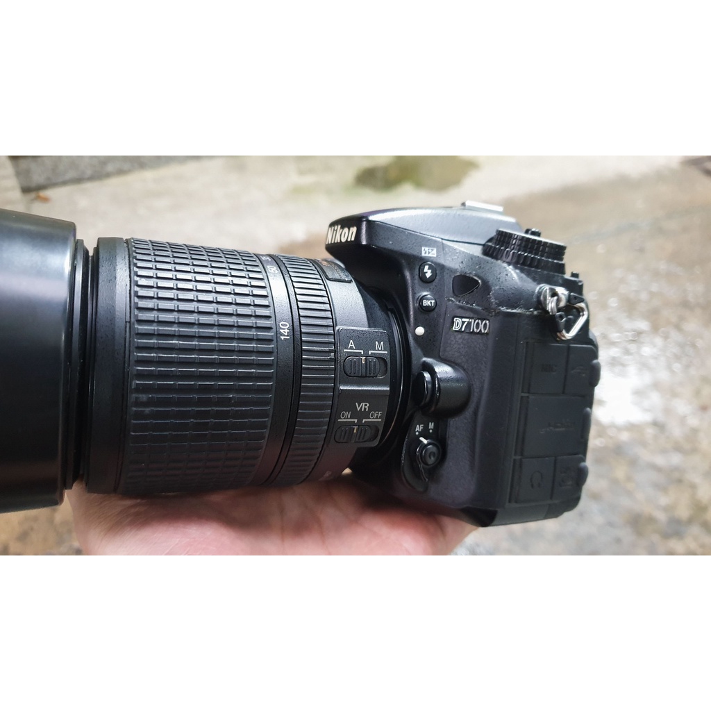 Máy ảnh Nikon D7100 + lens Nikon 18-140mm - 24mp - Quay FUll HD -  Mới 90%