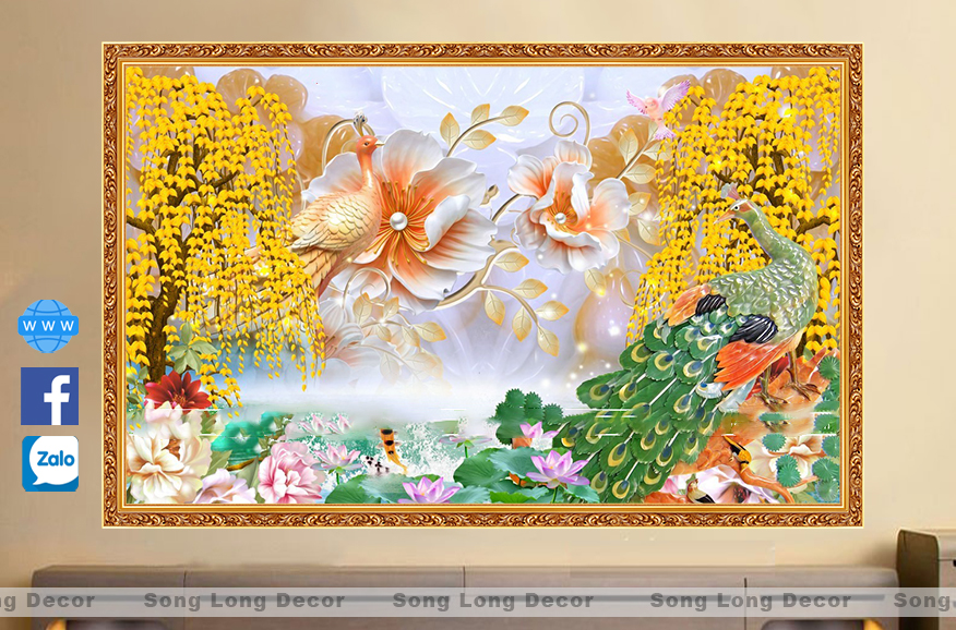 Tranh Dán Tường 3D Phòng Ngủ - SL28116-Tranh 3d Trang Trí Nhà Cửa - Song Long Decor