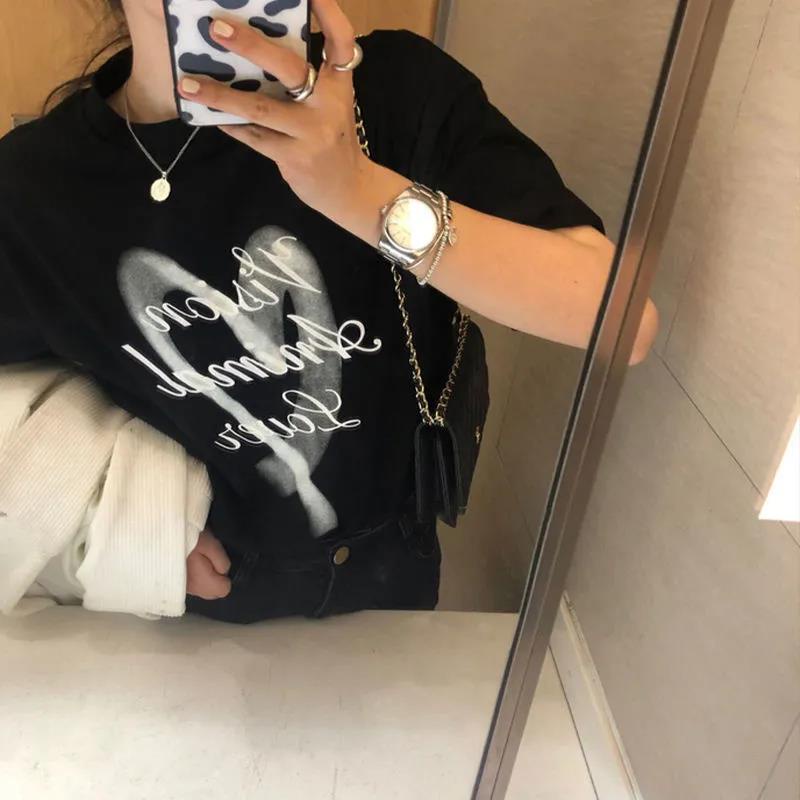 NRVP Áo Thun Nữ Cổ Tròn Ngắn Tay Thời Trang Mùa Hè Phong Cách Hàn Quốc 2022