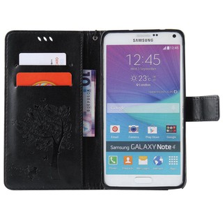 Bao da kiêm ví đựng thẻ cho Samsung Galaxy Note 4