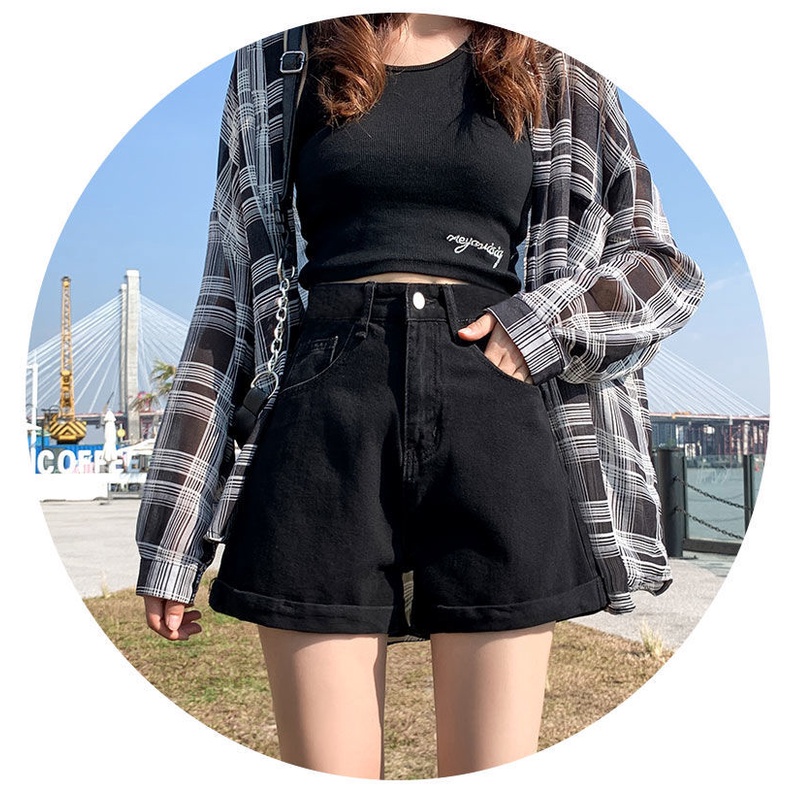 NRVP Quần Short Jeans Lưng Thun Plus Size