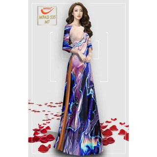 vải áo dài màu chuyển sắc