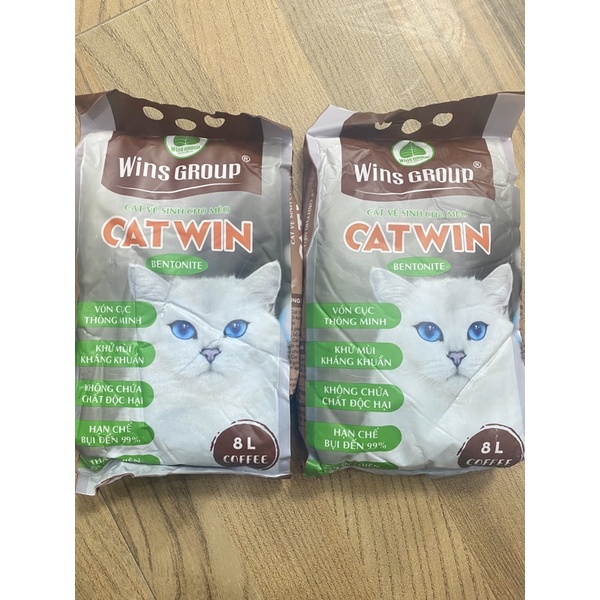 Cát vệ sinh CATWIN 8L cho mèo hương cà phê
