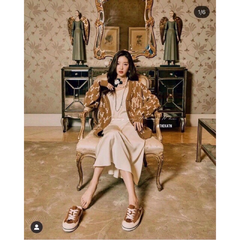 Áo khoác len mùa đông cho nữ hàng Quảng Châu chất dày dặn, áo cardigan thêu thời trang phong cách Hàn Quốc sẵn 788