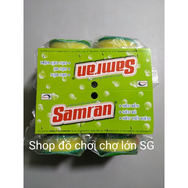 Miếng Mút Tạo Bọt Rửa Chén Siêu Sạch (Samran )