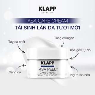 Klapp asa peel care cream - kem dưỡng peel - trẻ hóa da, sáng da giảm thâm sạm 30ml
