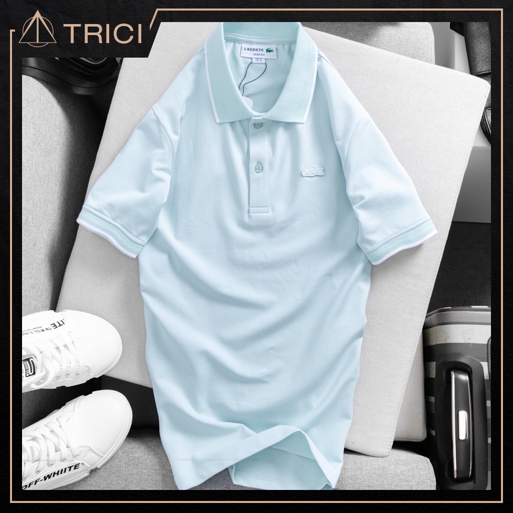 [Mã SRBACK010912 hoàn 20K xu đơn 50K] Áo polo nam trơn Lacoste vnxk chuẩn auth cotton 100% slimfit PLLC14 | BigBuy360 - bigbuy360.vn