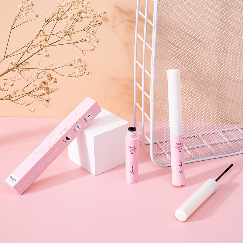 Mascara Đầu Cọ Siêu Mịn Kháng Nước Chống Mồ Hôi Không Nhòe Lâu Trôi Chuốt Cong Mi Hiệu Quả