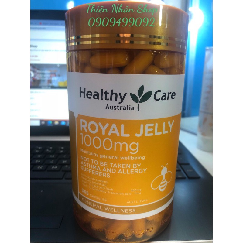 Sữa ong chúa đẹp da cải thiện sức khỏe Royal Yelly 1000mg 365 viên | BigBuy360 - bigbuy360.vn