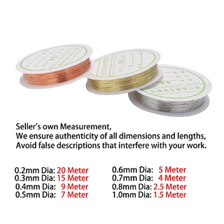 Cuộn Dây Đồng Làm Trang Sức Thủ Công (0.2 0.3 0.4 0.5 0.6 0.7 0.8 1 mm)