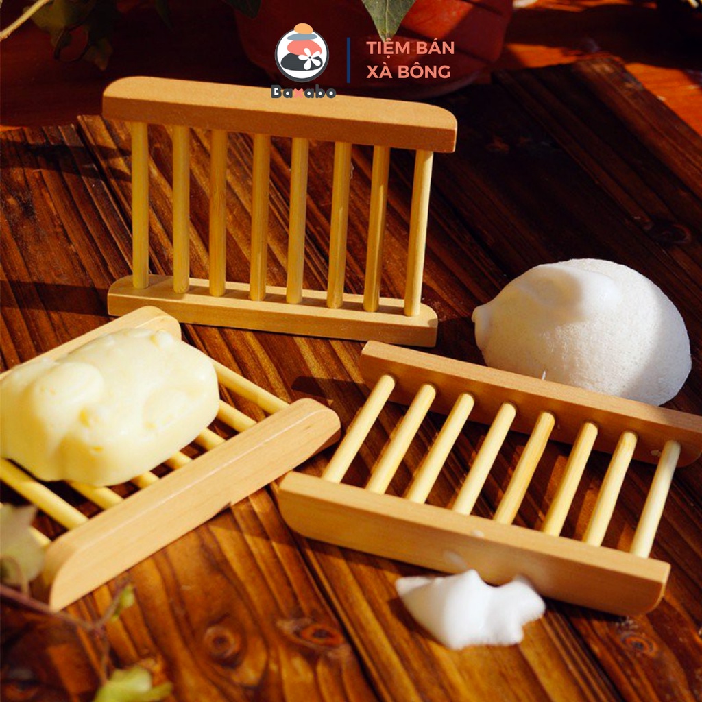 KHAY ĐỰNG XÀ PHÒNG BẰNG GỖ TRE TỰ NHIÊN - KHAY GỖ ĐỰNG XÀ PHÒNG TIỆN LỢI SANG TRỌNG