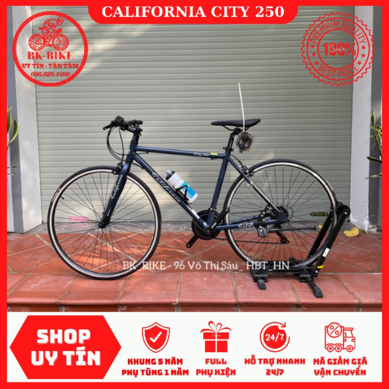 Xe Đạp Thể Thao California City 250 - Groupset Shimano, bánh 700 25c, Tặng nhiều phụ kiện