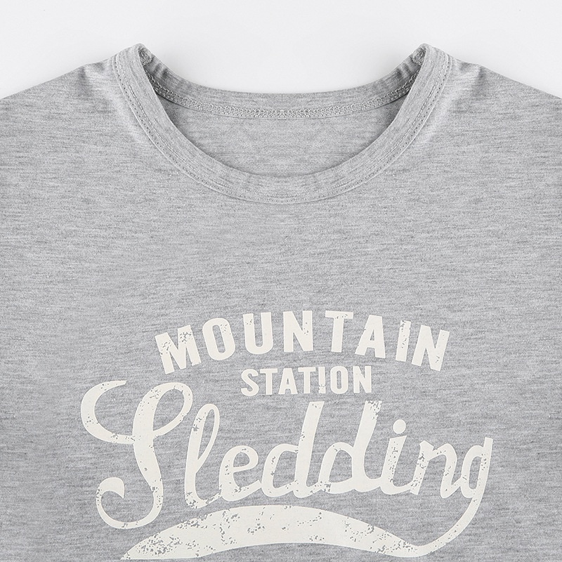 Áo Thun Ngắn Tay Cổ Tròn In Chữ Thời Trang Dành Cho Nữ