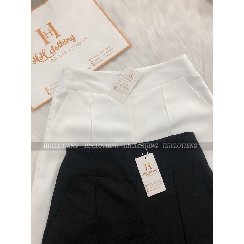 Set áo sơ mi cúc kiểu + quần suông ly trước HH Clothing