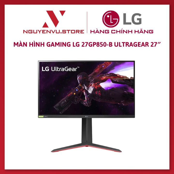 Màn Hình Gaming LG 27GP850-B UltraGear 27″ Nano IPS 2K 180Hz 1ms HDR G-Sync - Hàng Chính Hãng