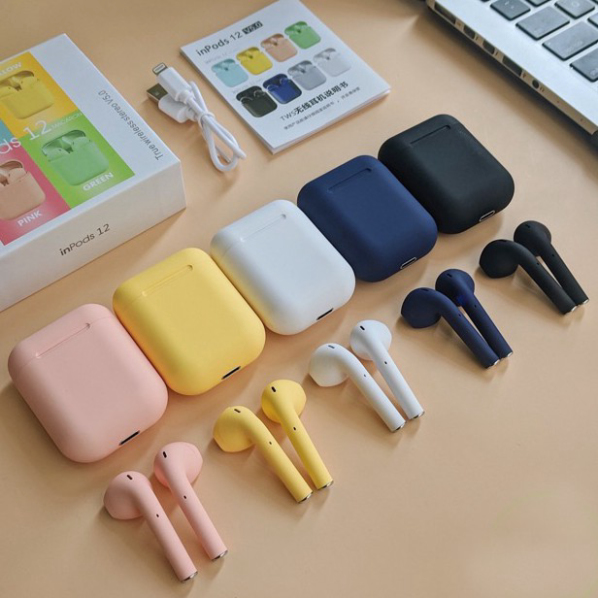 Tai nghe bluetooth i12 TWS 5.0 Tai nghe không dây INPODS i12 chuẩn HIFI cảm biến vân tay dùng cho IO