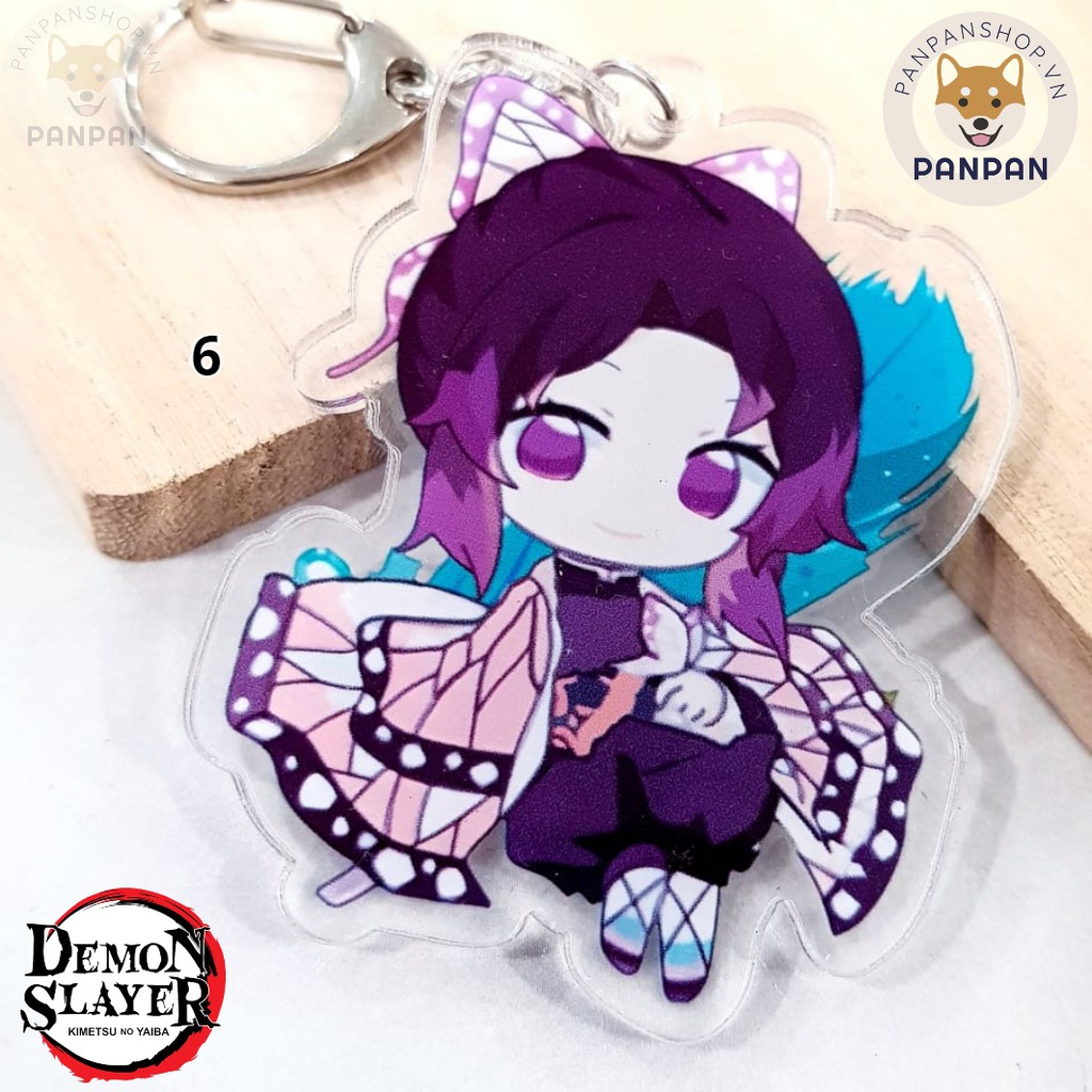 Móc Khoá Anime Mica Acrylic Kimetsu no Yaiba (6m) Thanh Gươm Diệt Quỷ