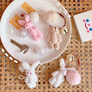 Móc Khóa Thỏ Nhồi Bông Đáng Yêu