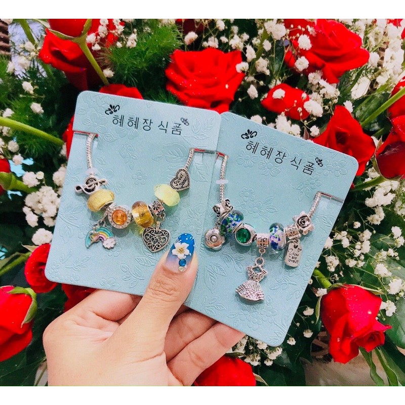 Lắc tay thời trang nữ mix charm (inbox shop lựa mẫu)