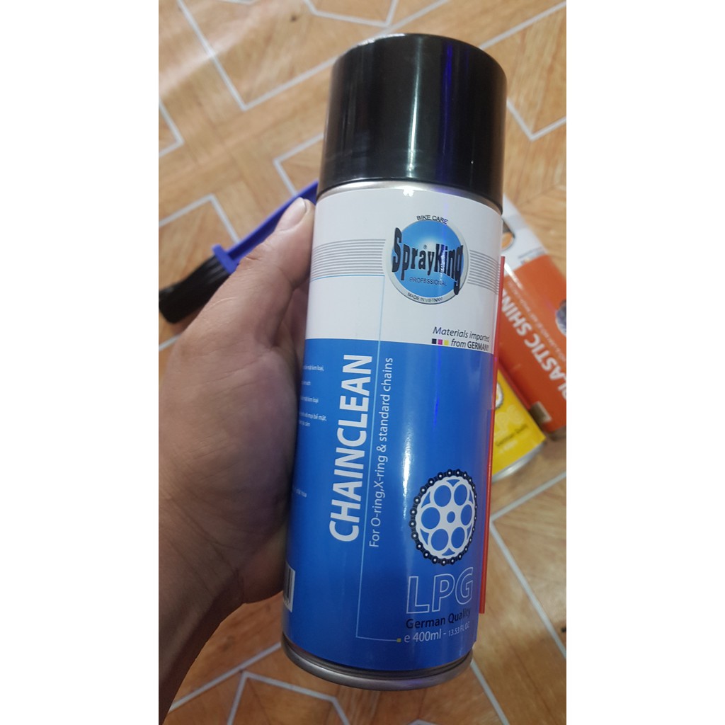Xịt dưỡng sên, rửa sên và dưỡng nhựa nhám Sprayking