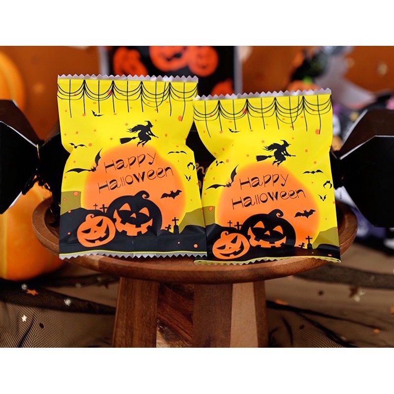 set 50 túi hàn miệng Halloween size 7 x 10 và 4 x 9.5 cm