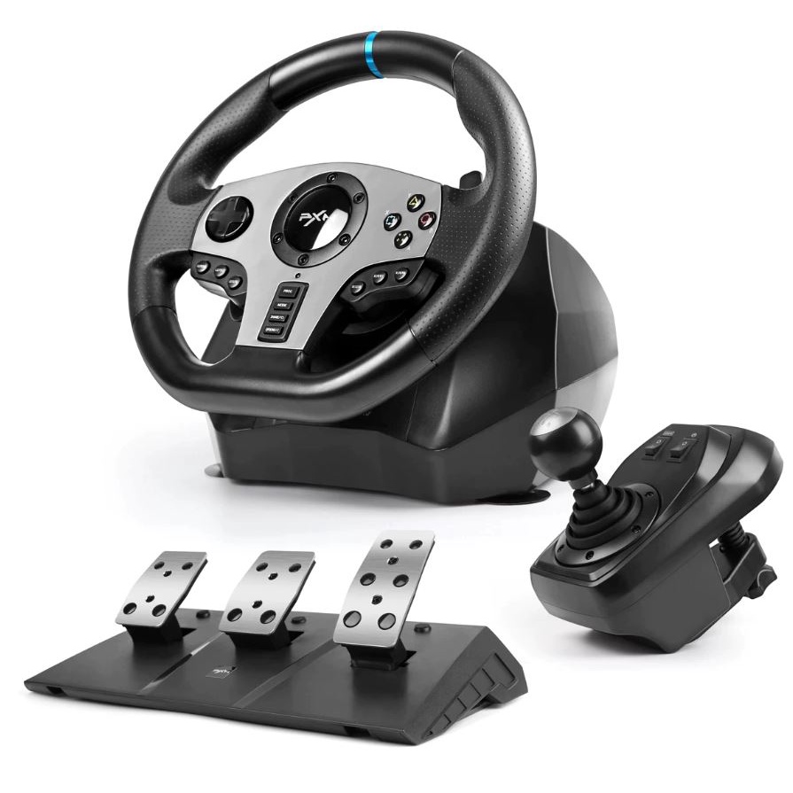 Vô lăng chơi game PXN V9 Gaming Racing Wheel - Hàng Chính Hãng