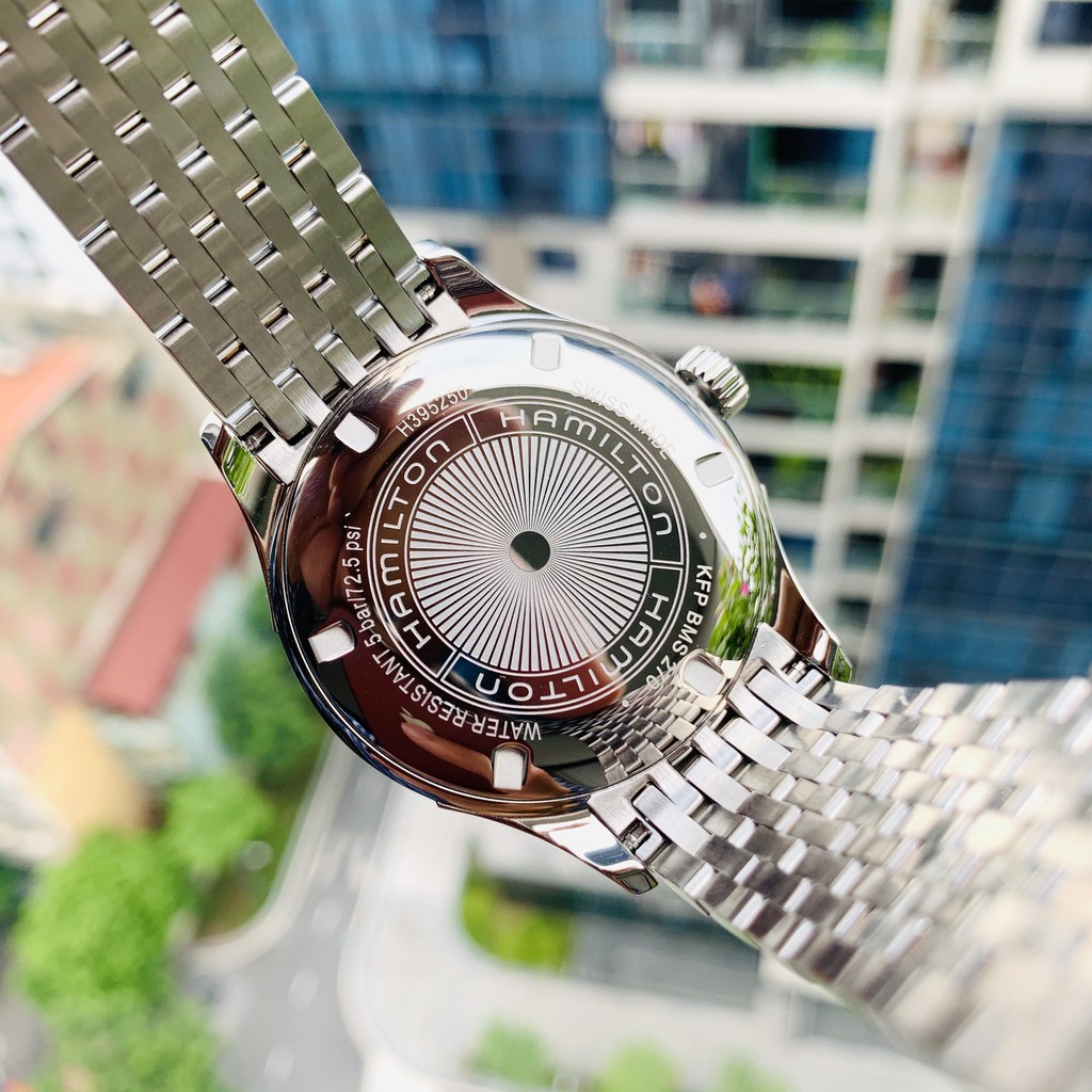 Đồng hồ nam chính hãng Hamilton Valiant H39525214 - Máy cơ tự động - Mặt kính sapphire