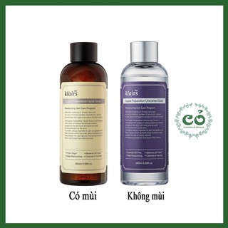 Nước hoa hồng Klairs Supple Preparation Facial Toner (mẫu mới)