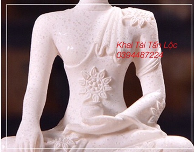 Tượng phật Thái màu trắng trang trí