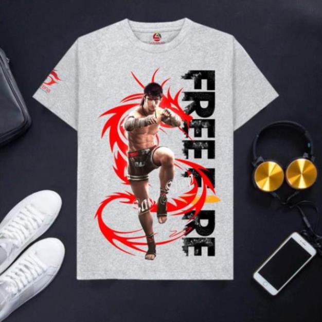 XA KHO-   SALE-  Áo thun in hình Free Fire giá siêu sock khủng long - áo FF chất / ao cực chất