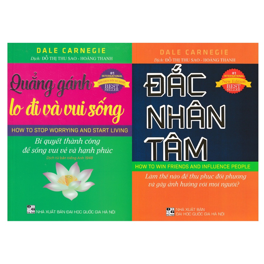 Sách - Combo Đắc Nhân Tâm + Quẳng Gánh Lo Đi Và Vui Sống