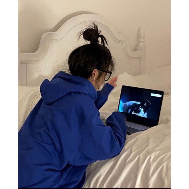 Áo Hoodie Xanh Super Sweer Nữ🌸[ FREESHIP] Sweater nỉ from rộng  tay bồng kiểu sang chảnh | BigBuy360 - bigbuy360.vn