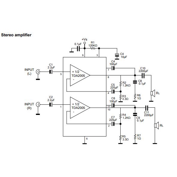 IC Công suất âm thanh TDA2005 / 6,5W Stereo hoặc 20W Mono / Linh Kiện Điện Tử