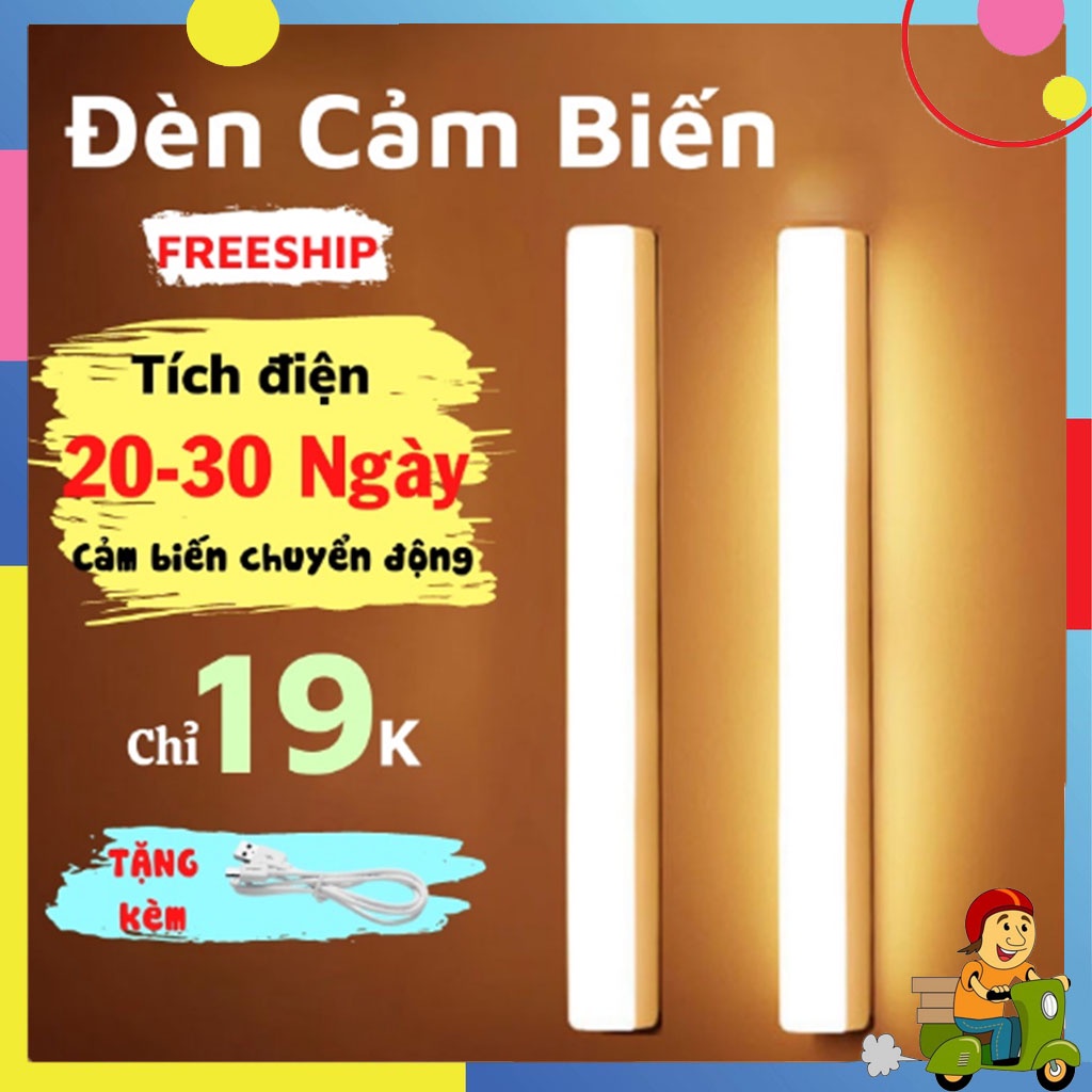 Đèn Đèn Led Cảm Ứng Gắn Giường, Cầu Thang, Nhà Vệ Sinh, Tủ Đồ, Tự Động Bật/tắt Ánh Sáng Ban Đêm, Sạc Bằng USB