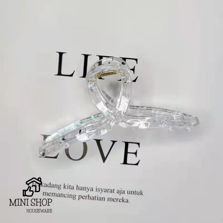 Kẹp Tóc Hàm Cá Mập Trong Suốt Hàn Quốc