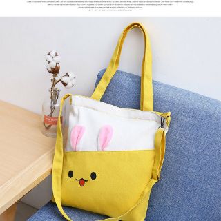 TOTE ĐEO 2 KIỂU _ Tai thỏ túi vải